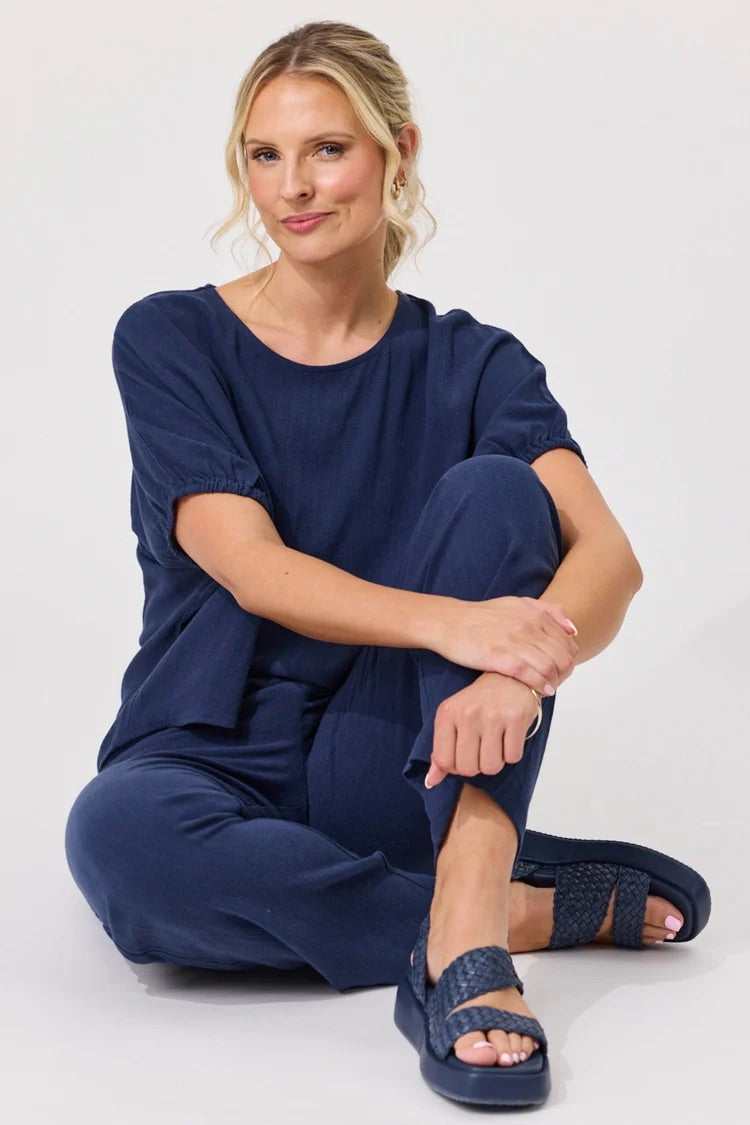 Lemon Tree Angela Pants French Navy