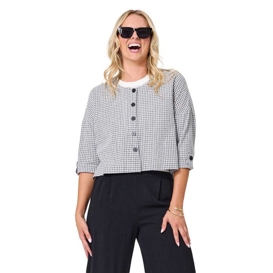 Lemon Tree Thelma Jacket Grey/White Check