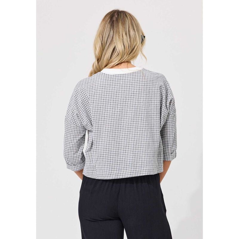 Lemon Tree Thelma Jacket Grey/White Check