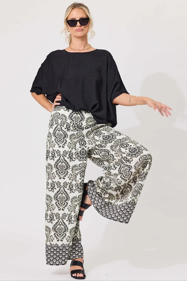 Lemon Tree India Pants Black Persian