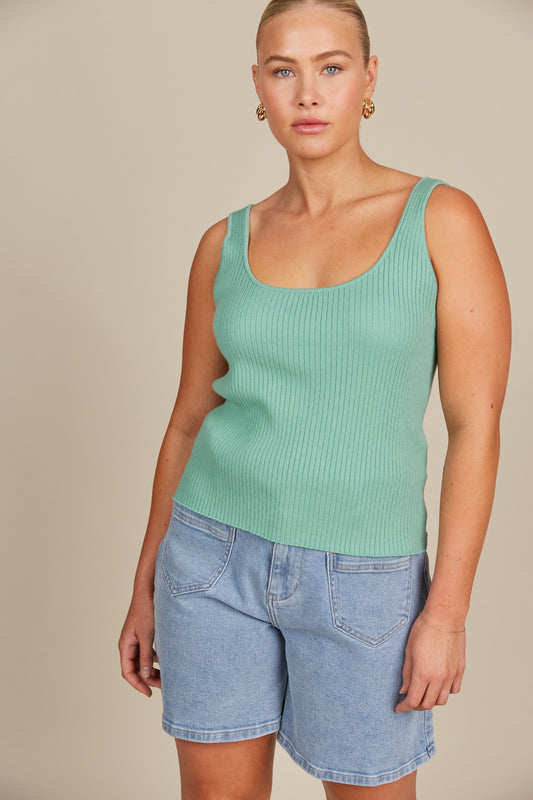 Isle of Mine Adele Tank Seafoam