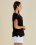 Betty Basics Ayla V-Neck Tee-Black