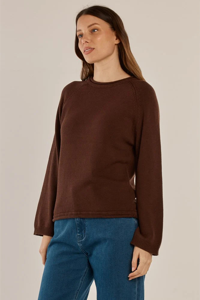 Betty Basics Carrie Knit Jumper Espresso Brown