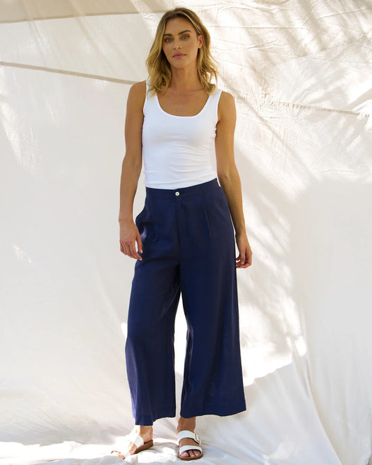 Betty Basics Aspen Palazzo Pant Navy