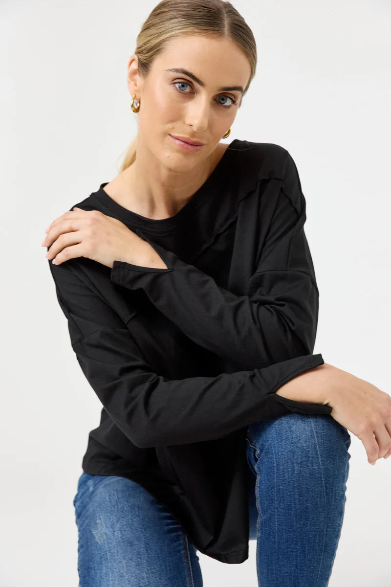Studio Traveller LS Top Black