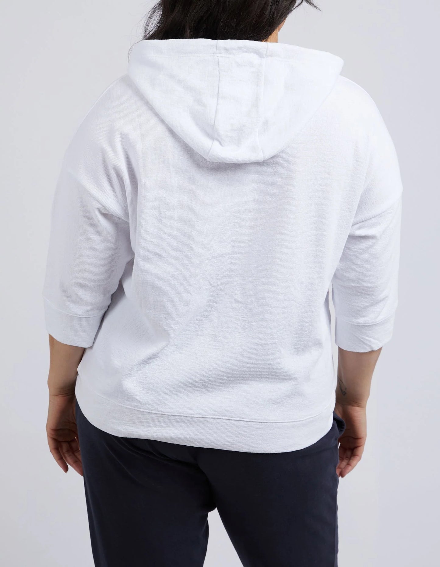 Elm Beachy Zip Hoodie White