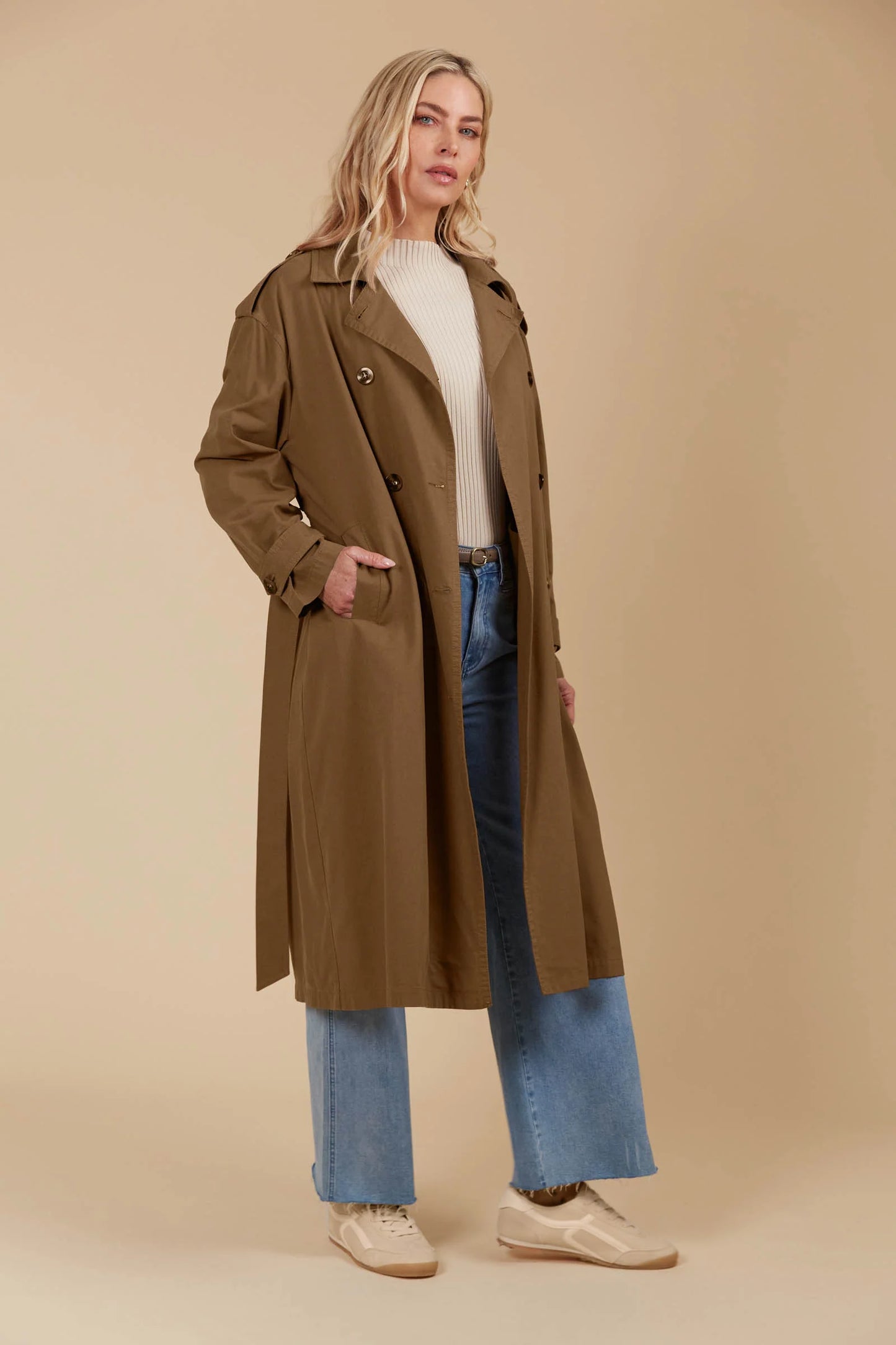 Isle of Mine Freya Trench Coat Toffee