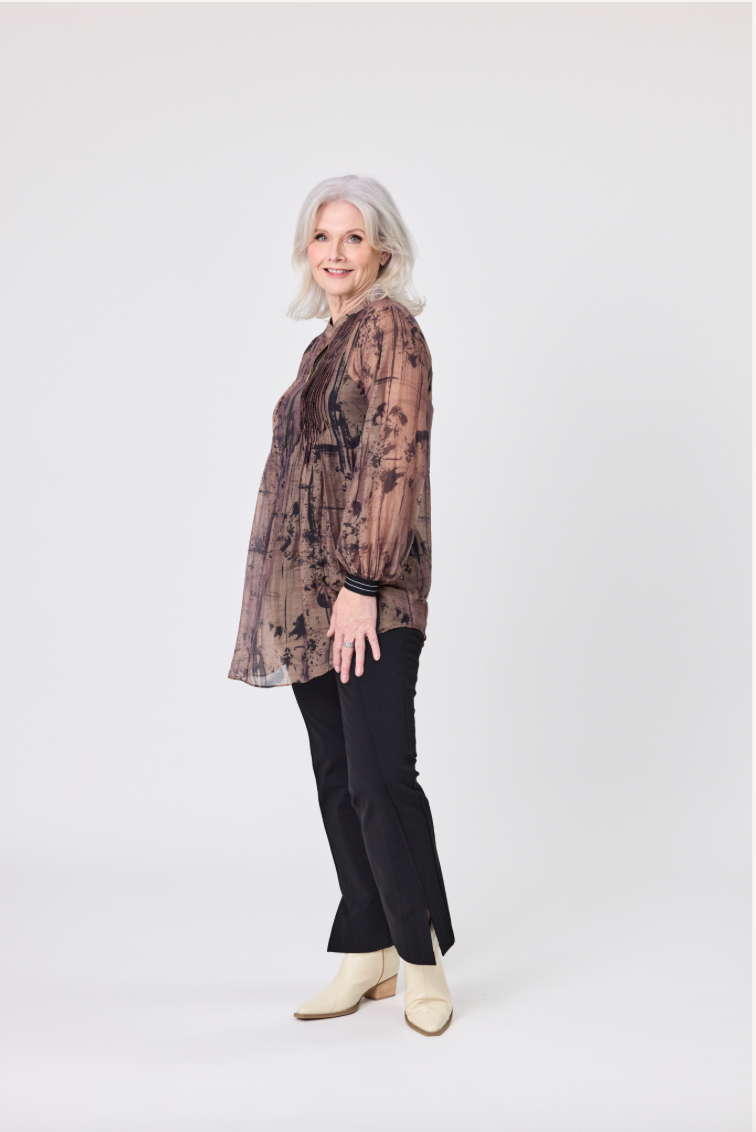 Lemon Tree Liza Top & Singlet Brown Shades