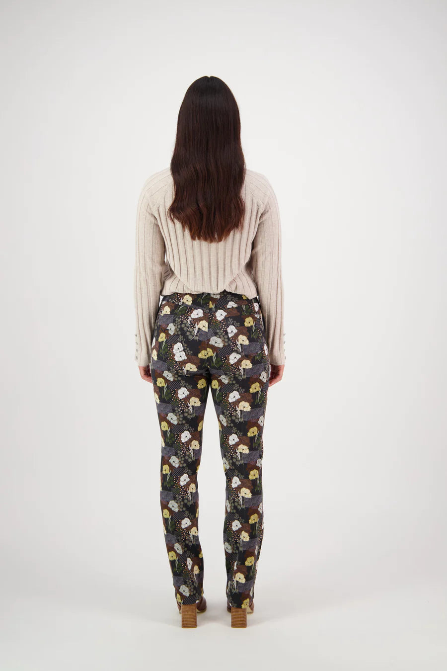 Vassalli Slim Leg Printed Pants Karma
