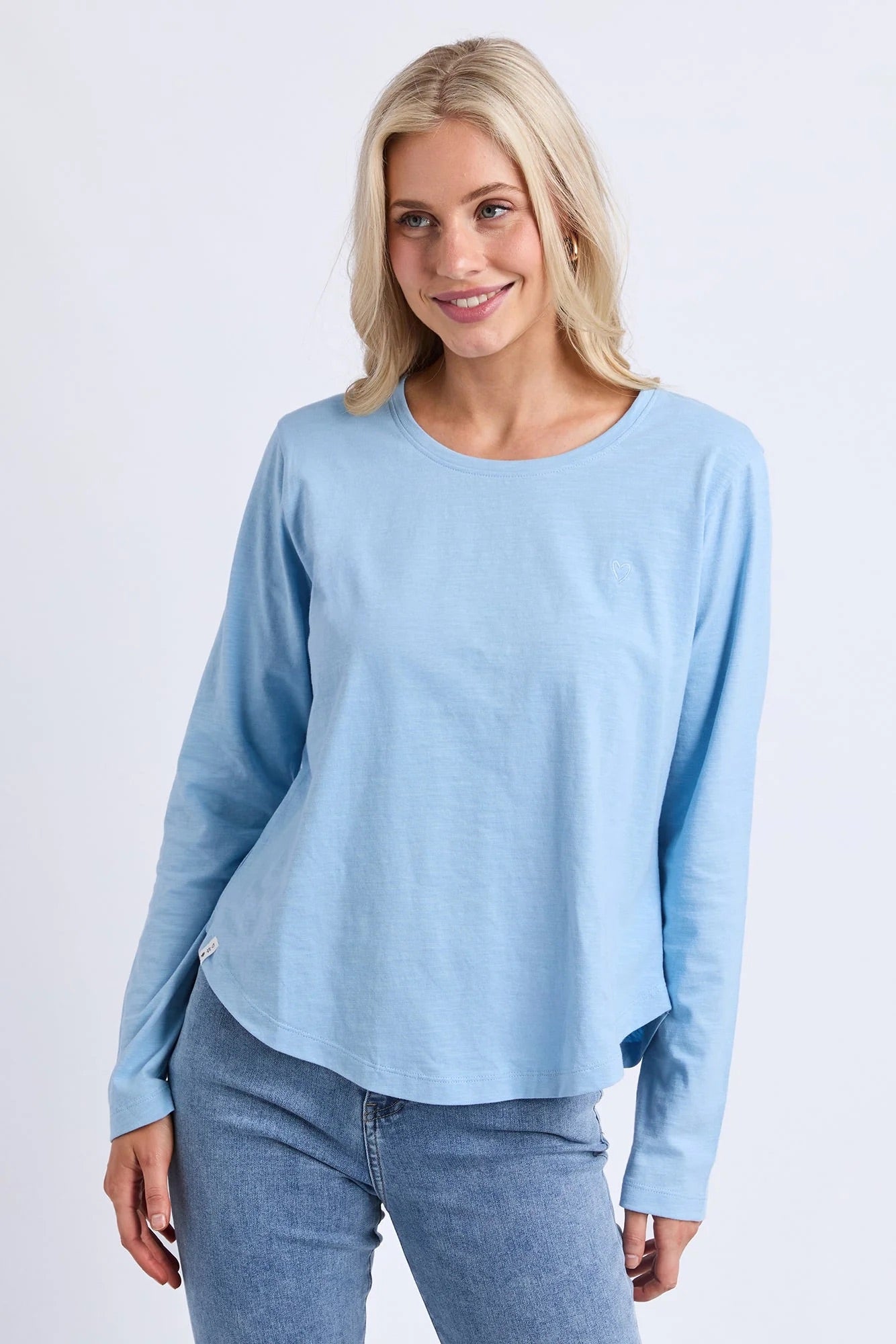 Elm Everyday L/S Tee Light Blue