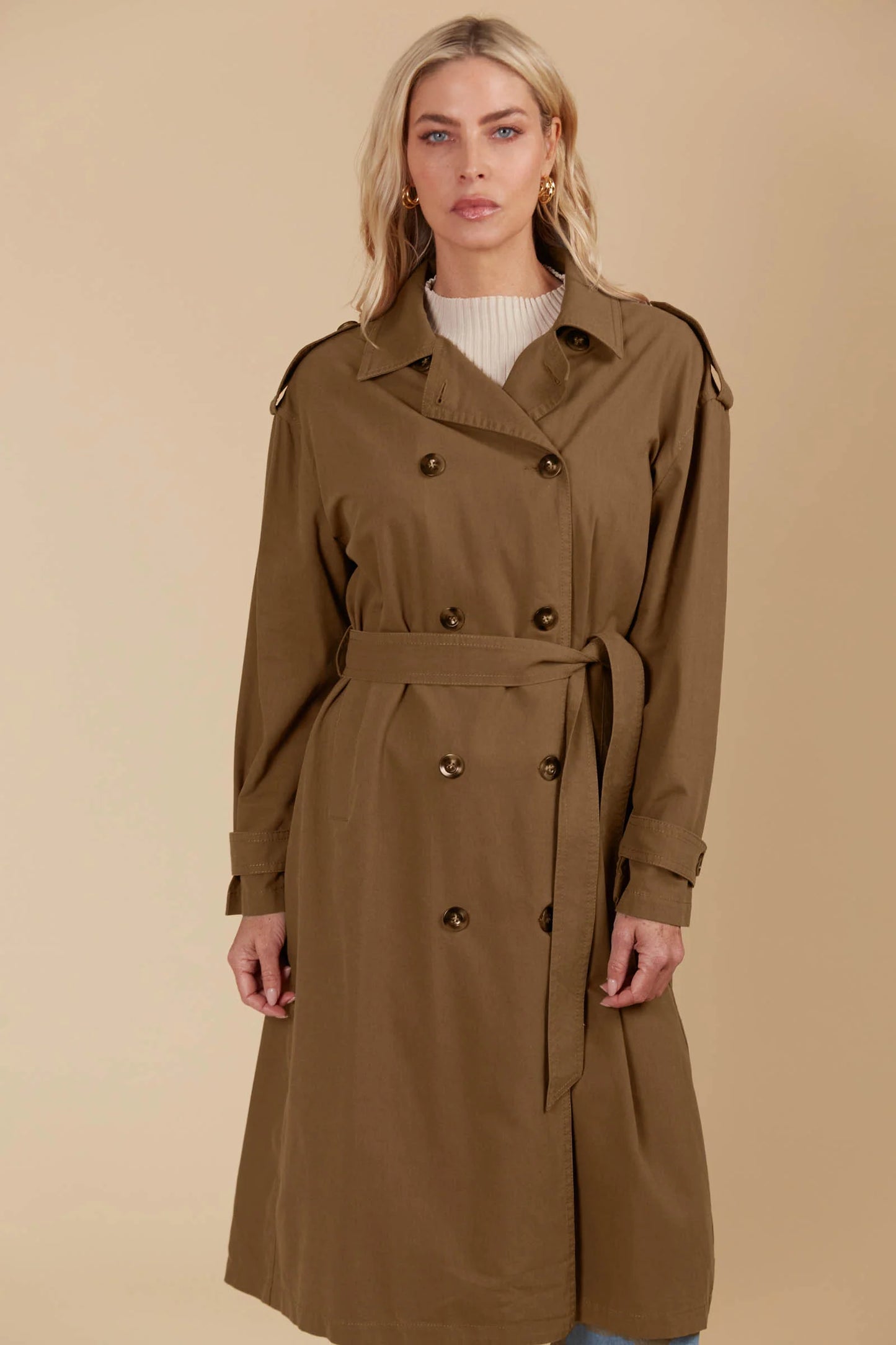 Isle of Mine Freya Trench Coat Toffee
