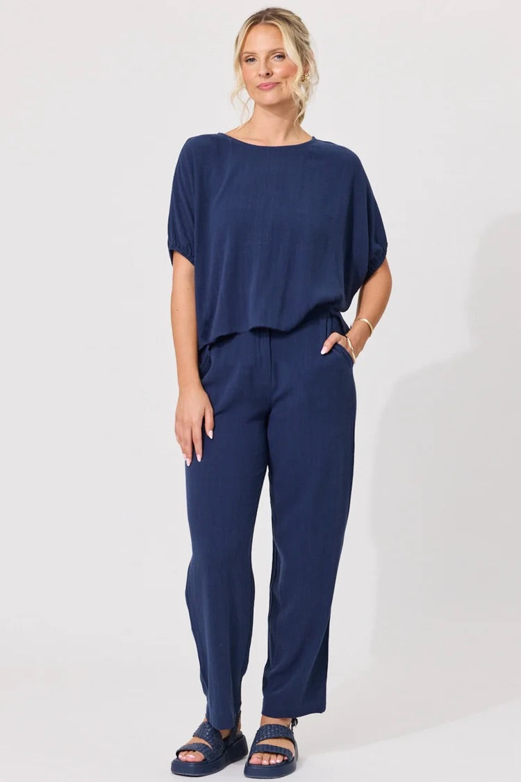 Lemon Tree Angela Pants French Navy