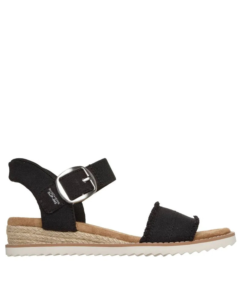 Skechers Slip-Ins: BOBS Desert Kiss - Frayed Fun Black