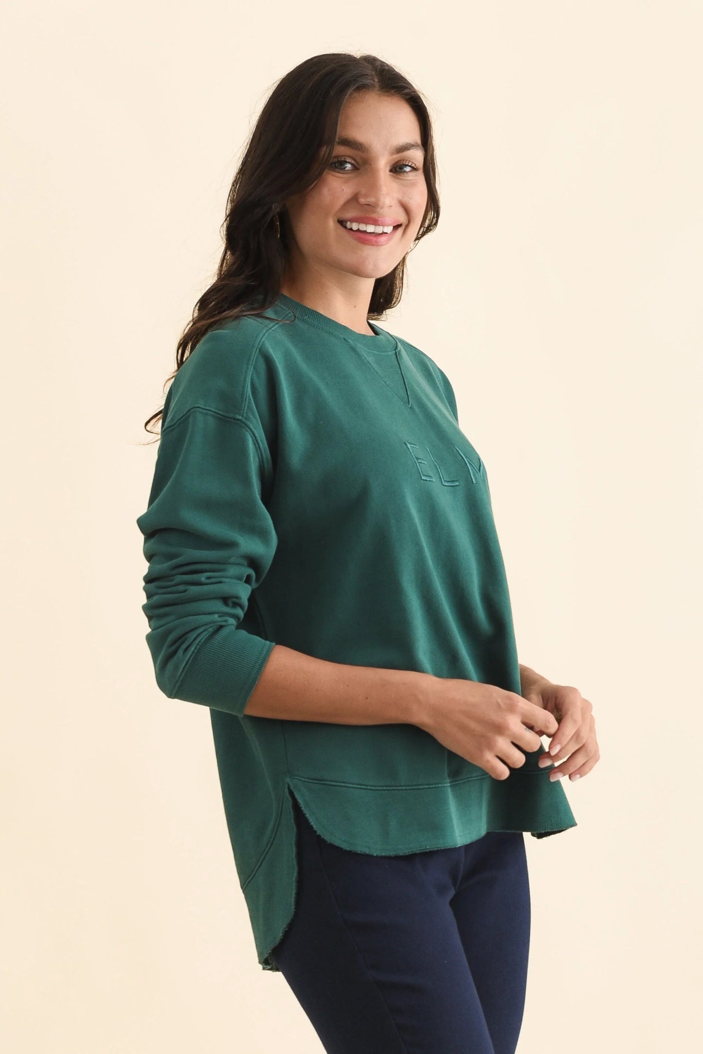 Elm Established Crew Teal
