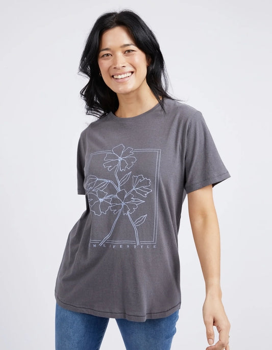 Elm Mystic Tee Charcoal