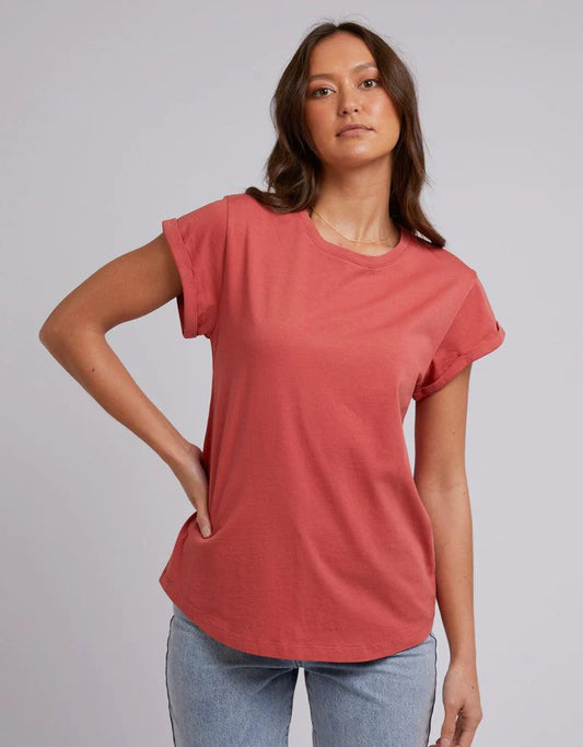 Silent Theory Lucy Washed Tee Terracotta