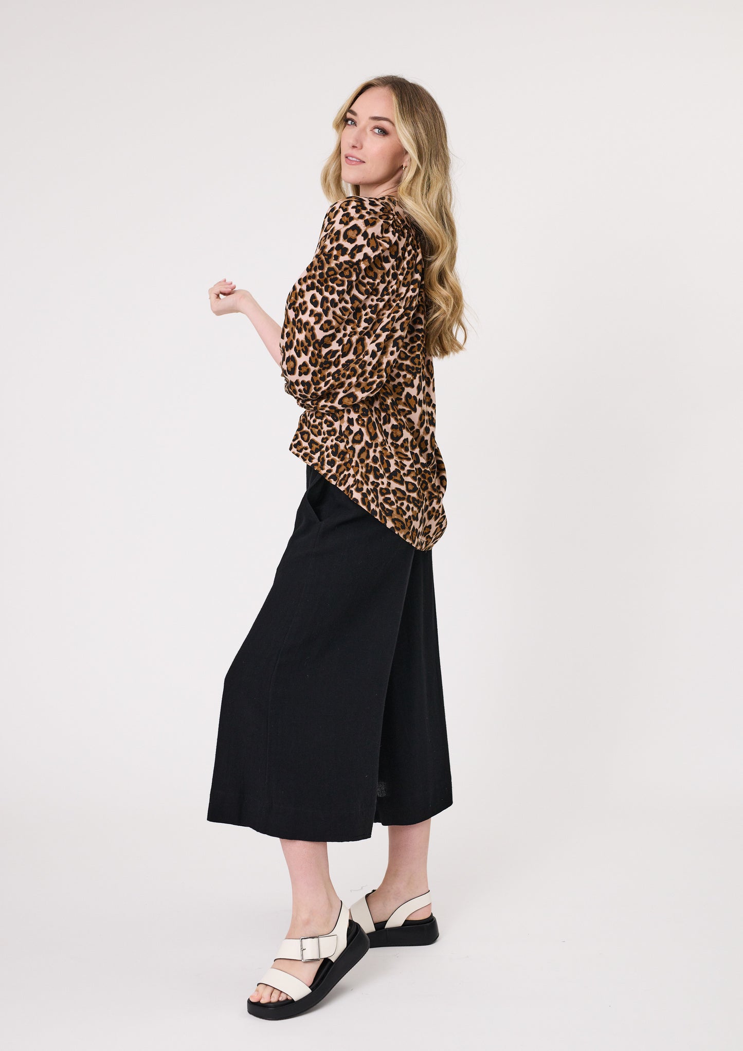 Lemon Tree Gianna Top Leopard Print