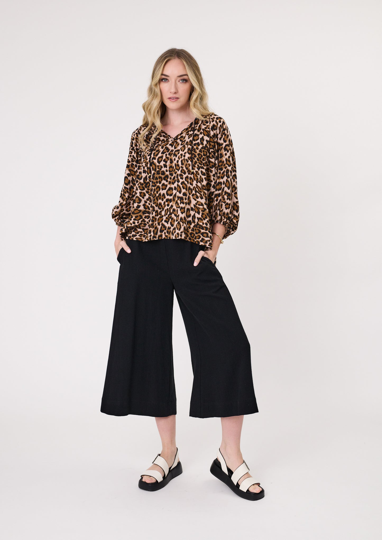 Lemon Tree Gianna Top Leopard Print