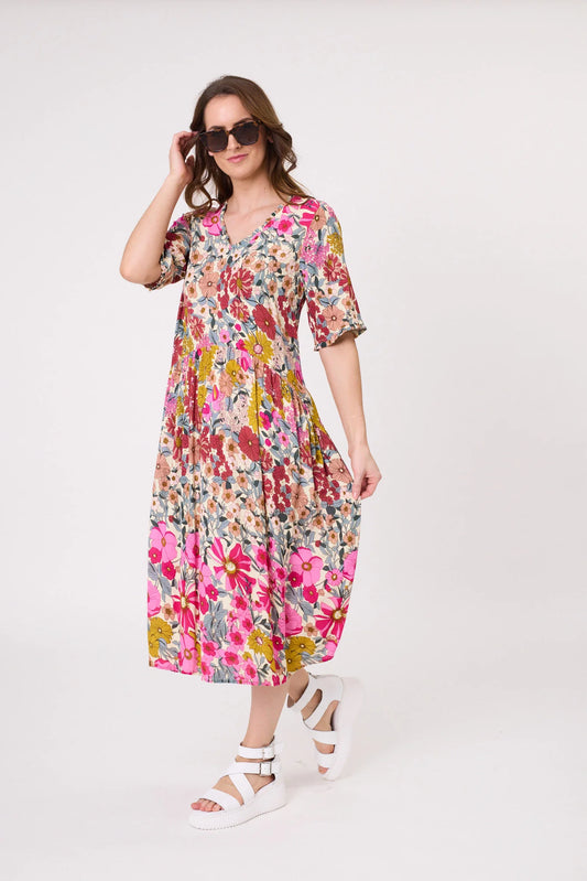 Lemon Tree Marissa Dress Garden Print