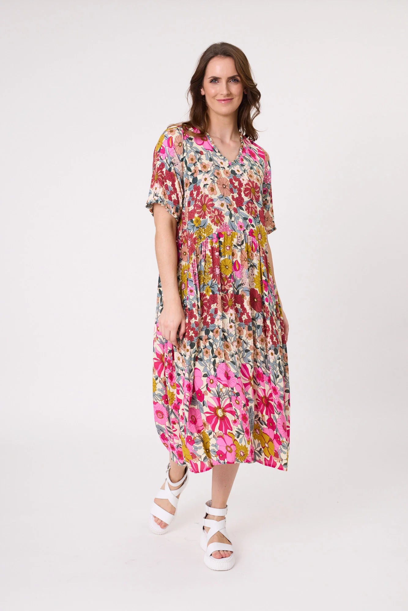 Lemon Tree Marissa Dress Garden Print