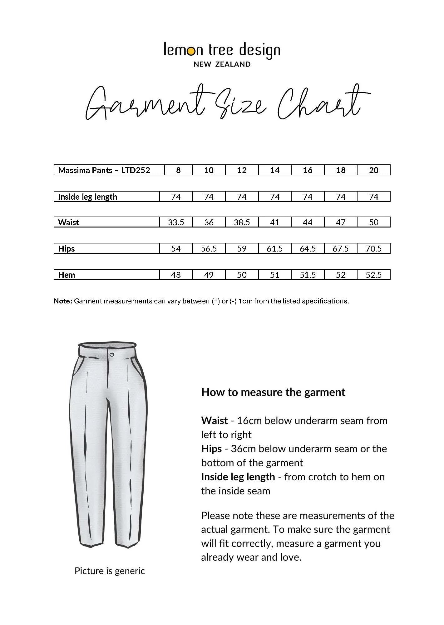 Lemon Tree Massima Pant Garden Print
