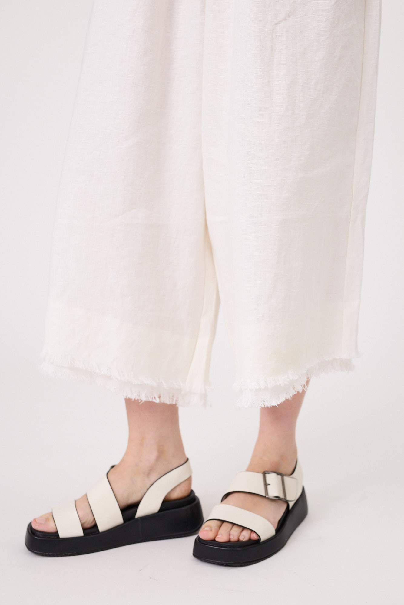 Lemon Tree Nicole Linen Pant White