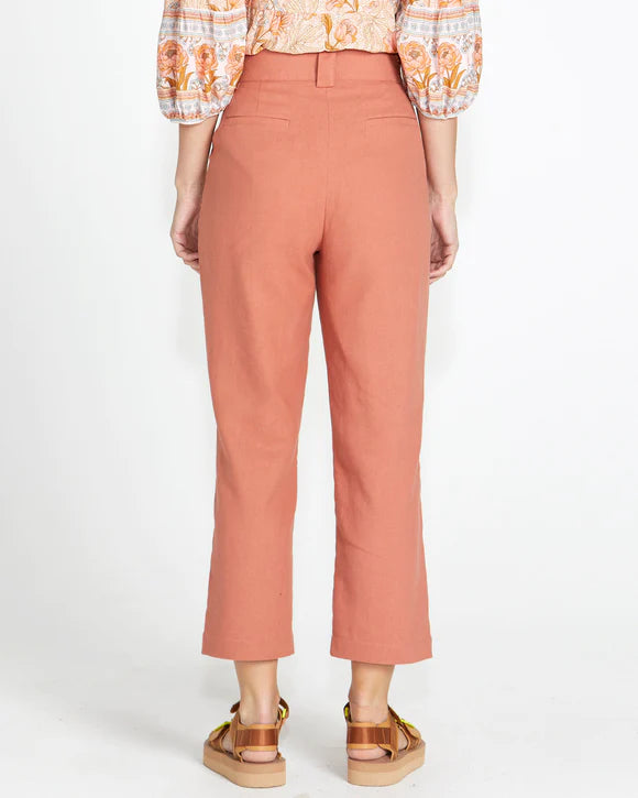 Sass Bowie Straight Leg Pant Rosewood