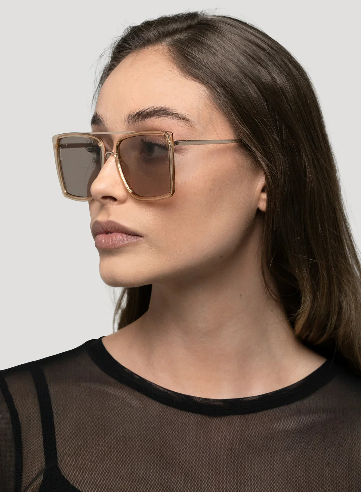 Otra Velda Transparent Coffee/Brown