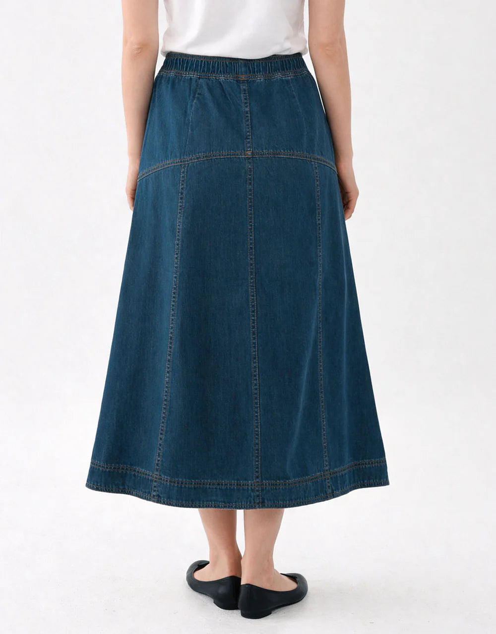 Betty Basics Dayton Skirt Dark Vintage Denim