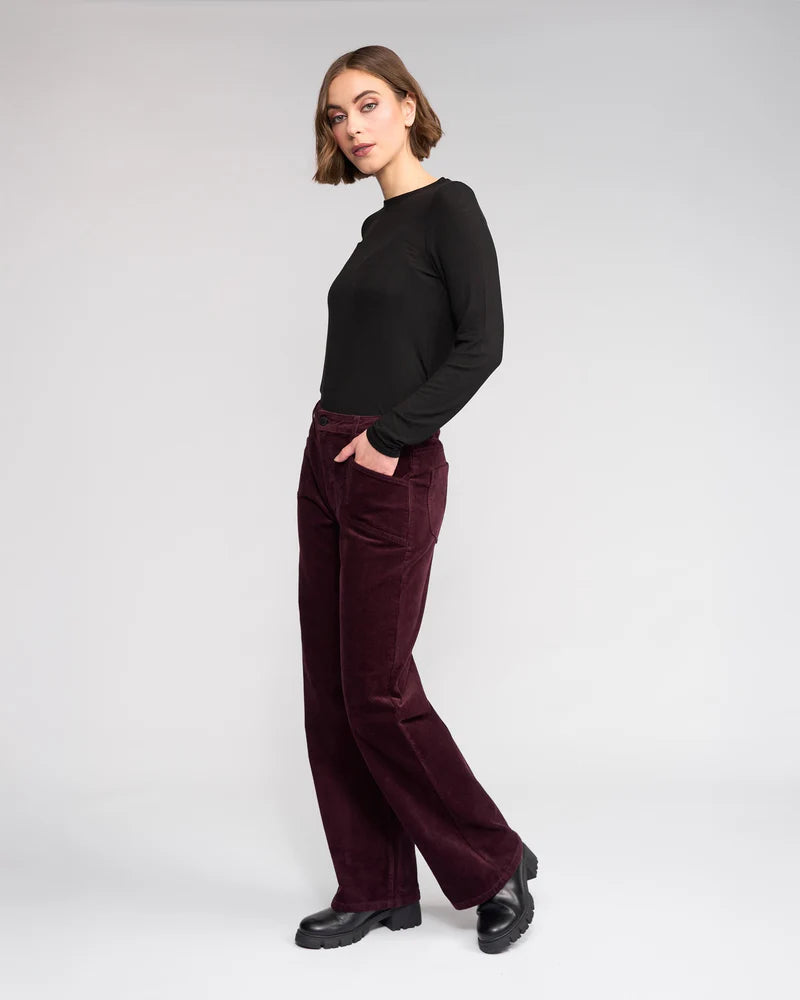 Knewe Dallas Cord Pant- Raisin