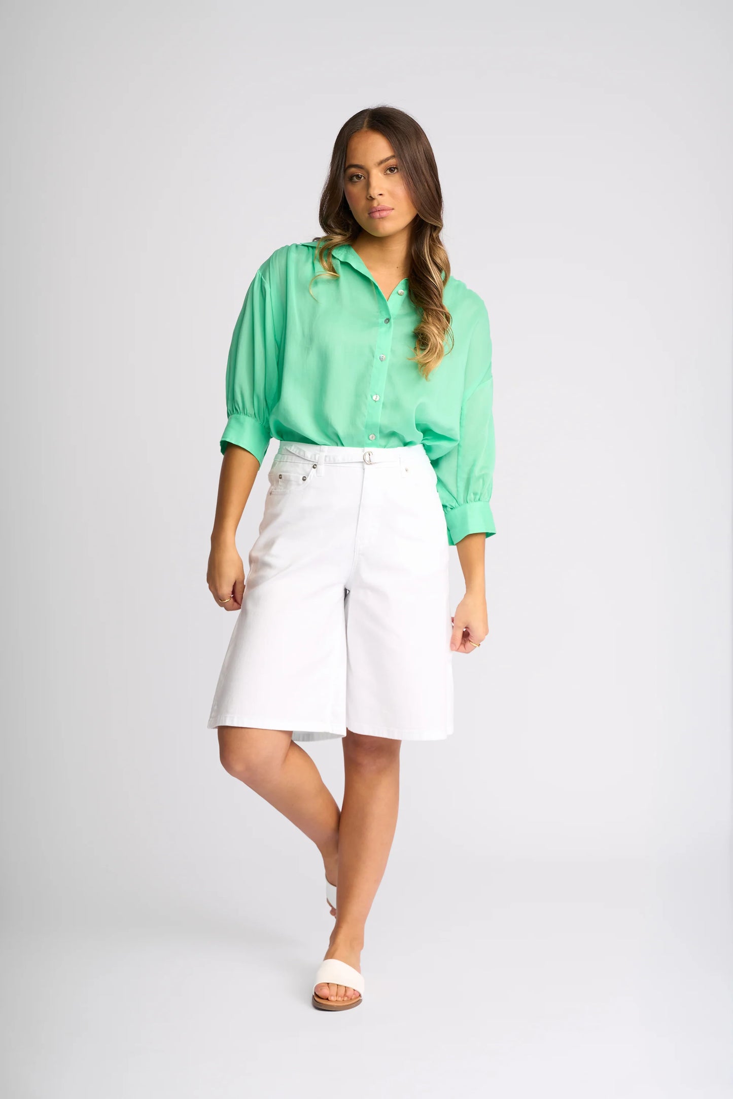 Knewe Zuri Short White Denim