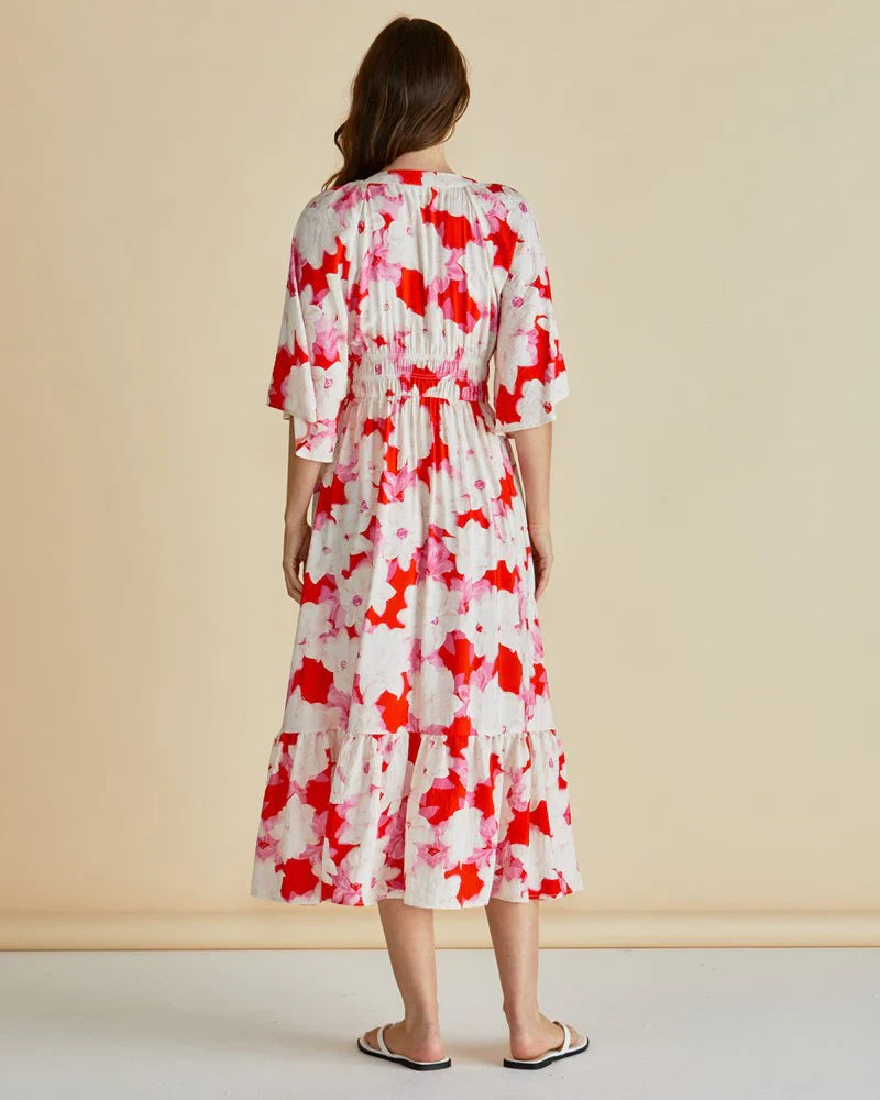 Betty Basics Moxi Dress Red Floral