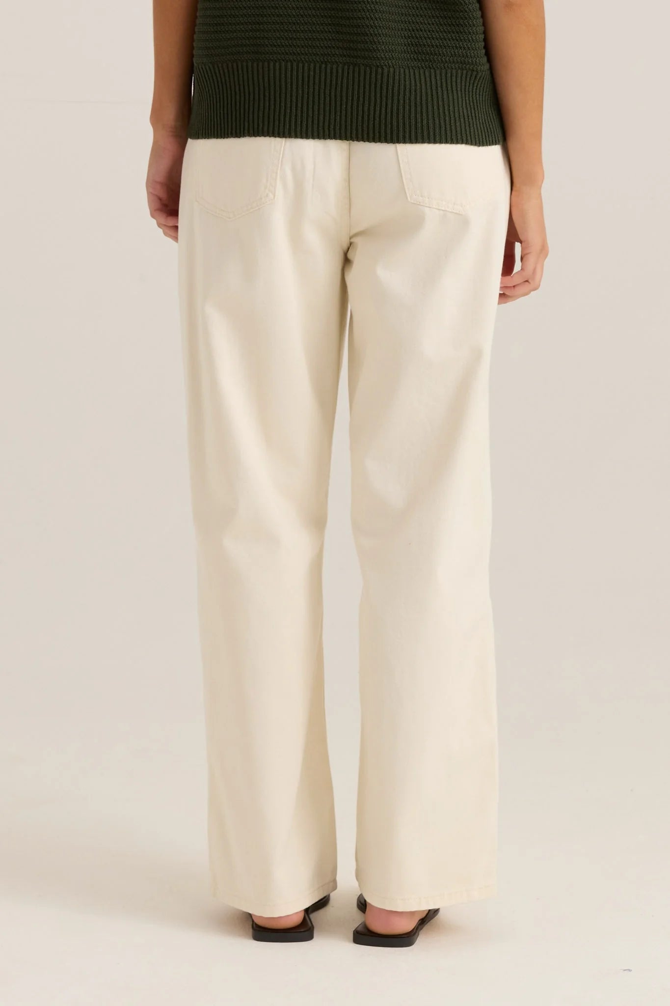 Sass Nuala Wide Leg Jean Parchment