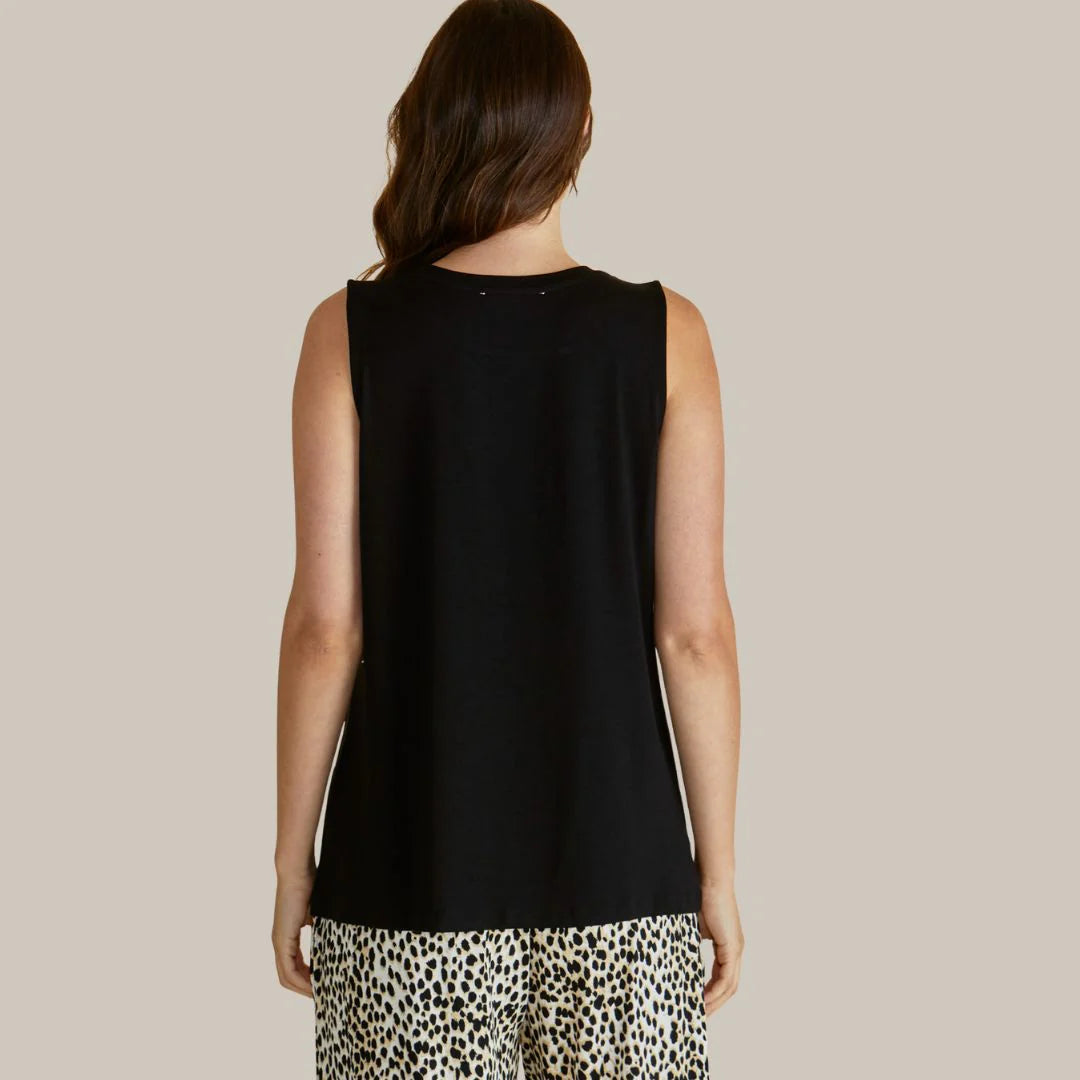 Betty Basics Positano Tank-Black
