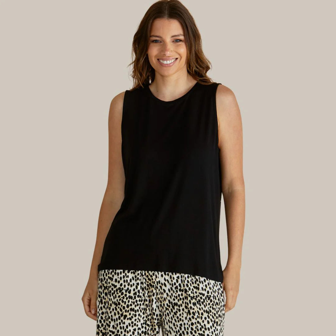Betty Basics Positano Tank-Black