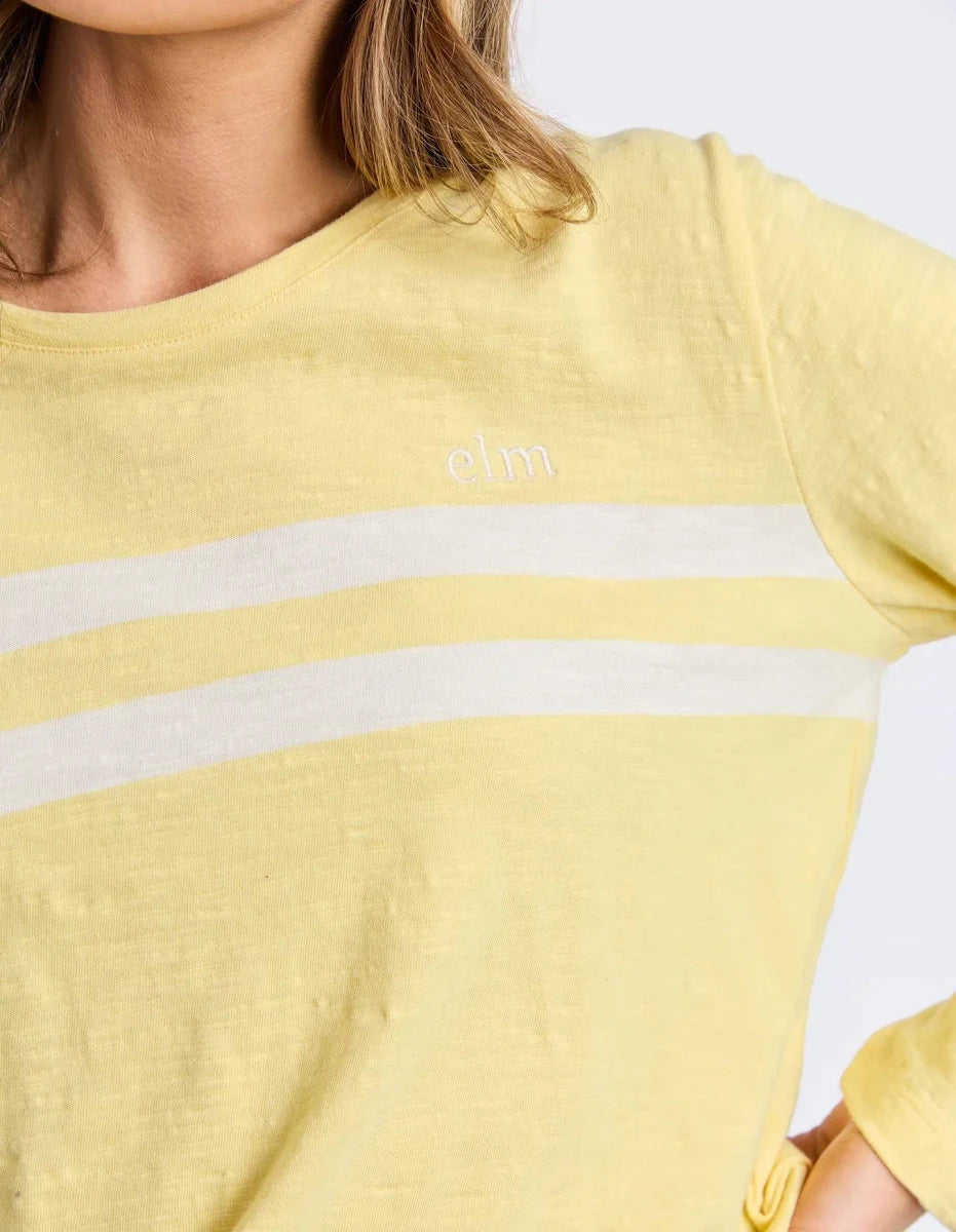 Elm Adora L/S Tee- Pale Lemon