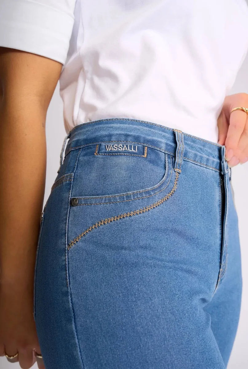 Vassalli Custom Short Denim-Light Denim
