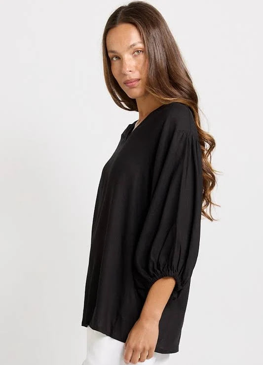 Betty Basics Bella Blouse Black