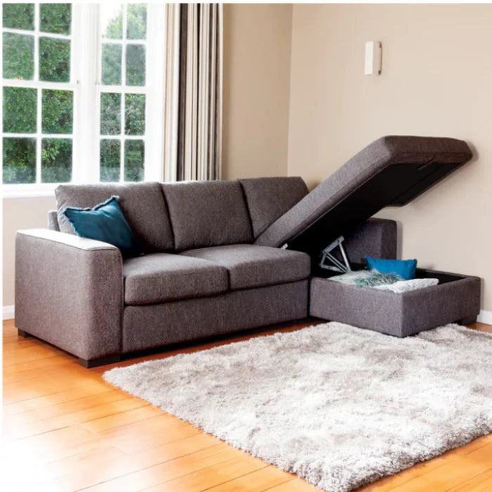Sloane Sofa Bed with Chaise and Storage