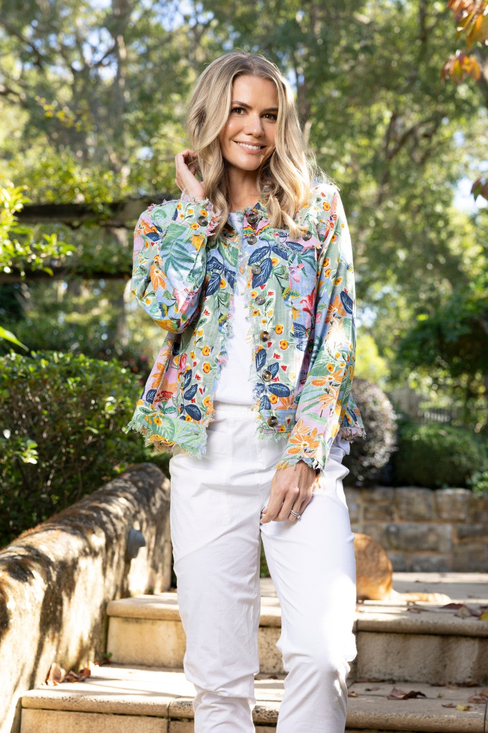 Orientique Sur Mer Jacket Fringe