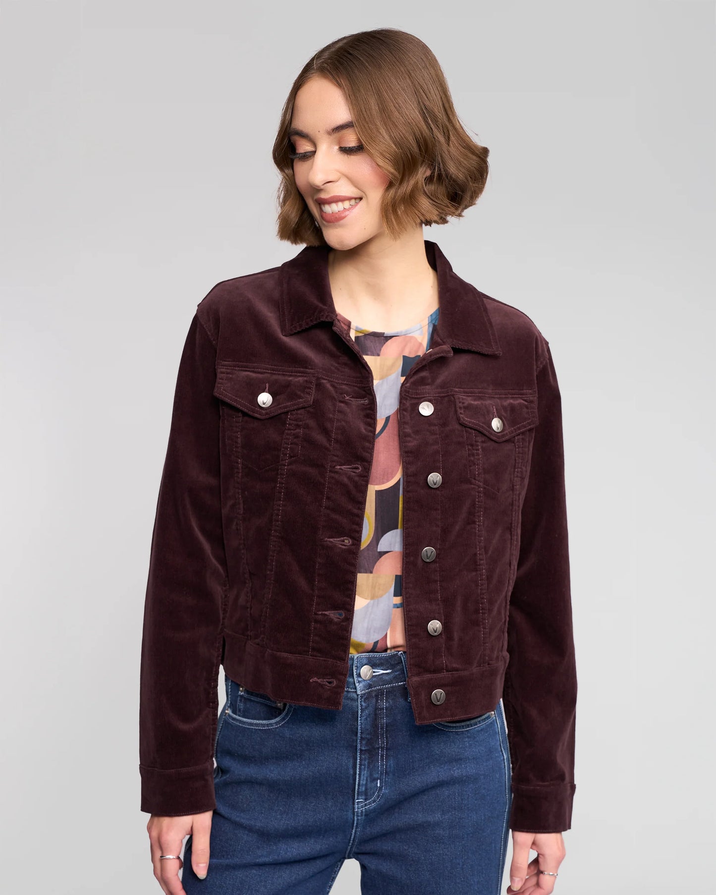 Vassalli Core Cord Jacket Merlot