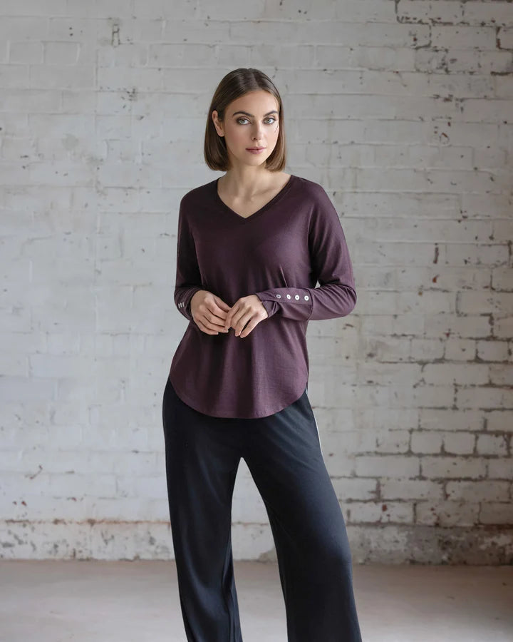 Vassalli Merino Veni Top- Berry