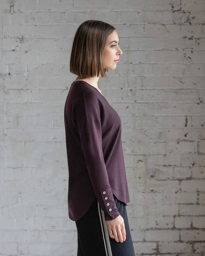 Vassalli Merino Veni Top- Berry
