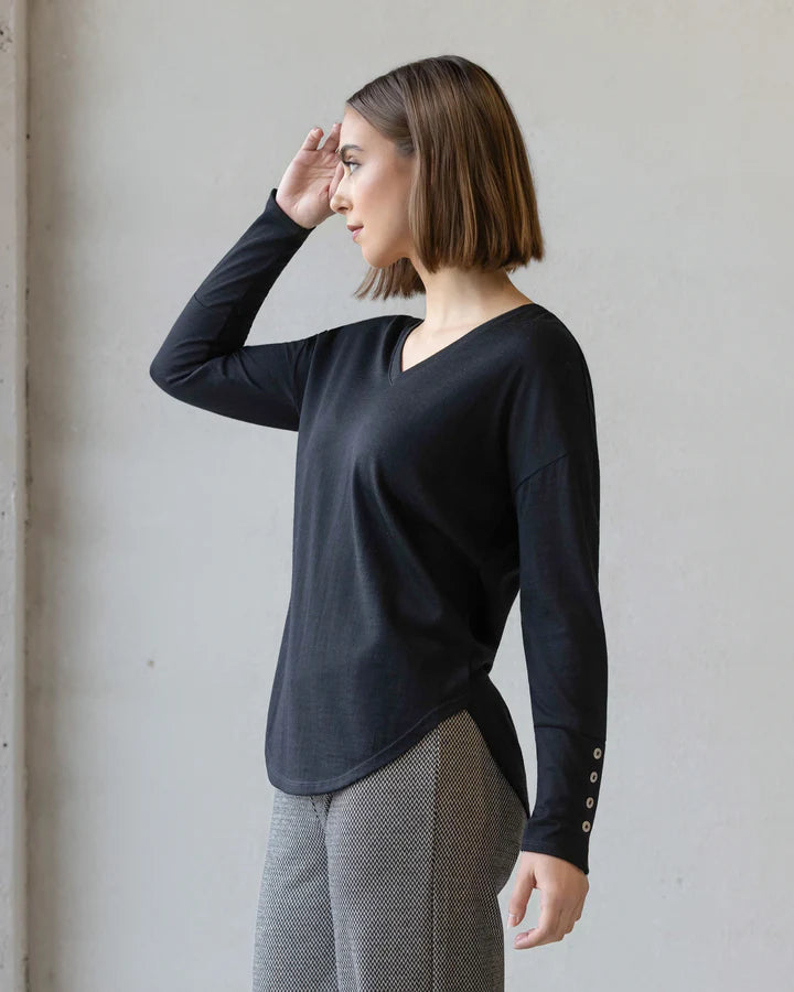 Vassalli Merino Veni Top-Black