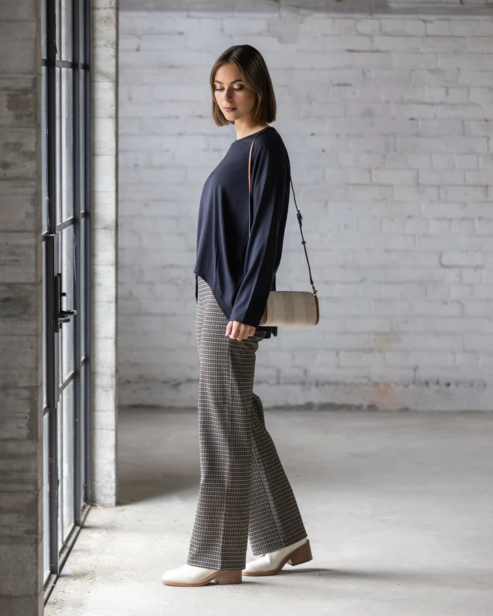 Vassalli Merino Quinn Top -Midnight