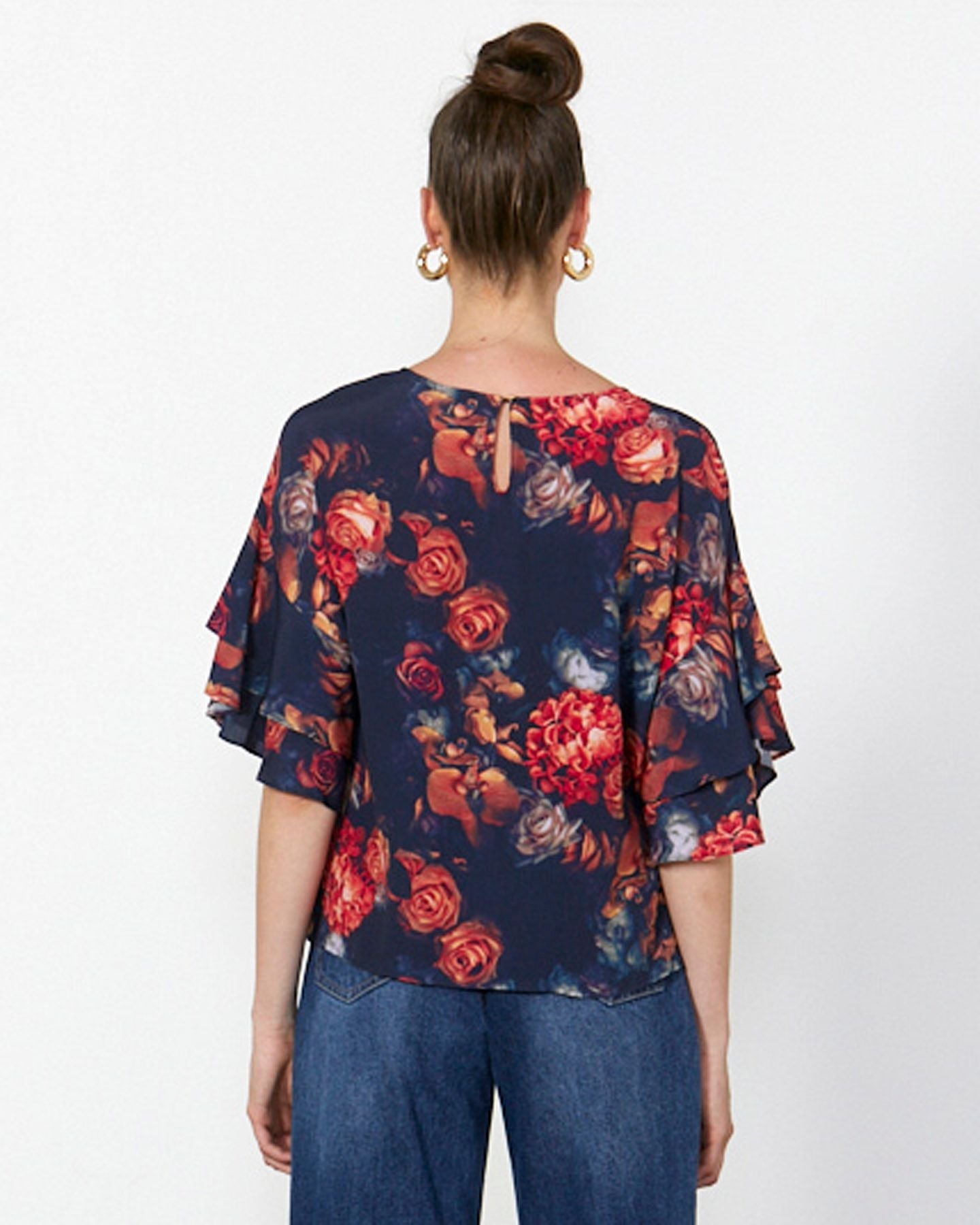 Fate & Becker No Love Today Top Moody Floral